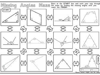 Angles Maze Activity