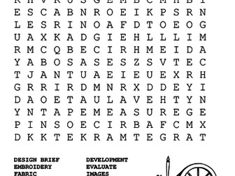 Textiles Word Search