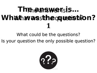 What Was The Question? 1
