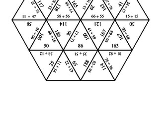 Maths Tarsia Puzzle: addition