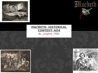 Macbeth- Historical Context
