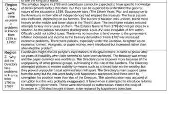 CIE Cambridge AS History 9389 -Origins of the Great War WW1 and  French Revolution Revision Material