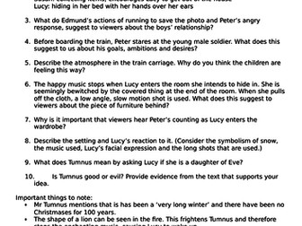 Chronicles of Narnia (Viewing Questions)