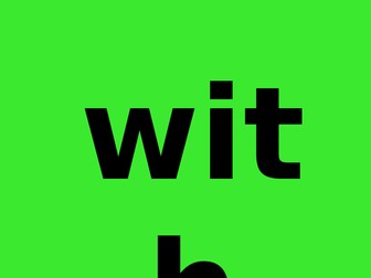 RWI green speedy words