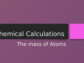 Relative Mass Chemical Calculations
