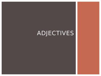 Individualized Adjective PowerPoint