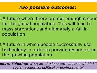 Edexcel B 9-1 GCSE - Malthus vs boserup