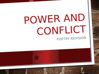 Power and Conflict poetry Tissue/ War Photographer revision summaries