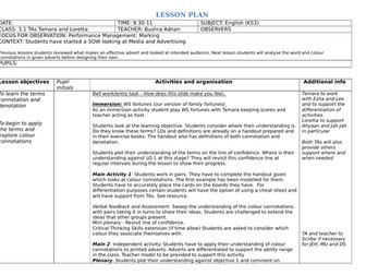 Outstanding lesson on Colour Connotations
