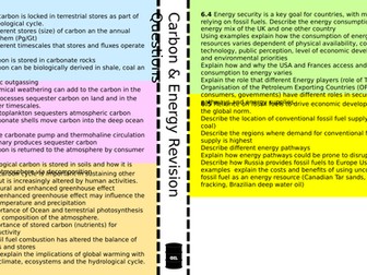 Edexcel A level Paper 1 Specification Questions