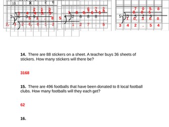 Assessment ( x, ÷ and basic fractions)