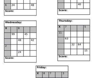 DailyTables Challenge Grids