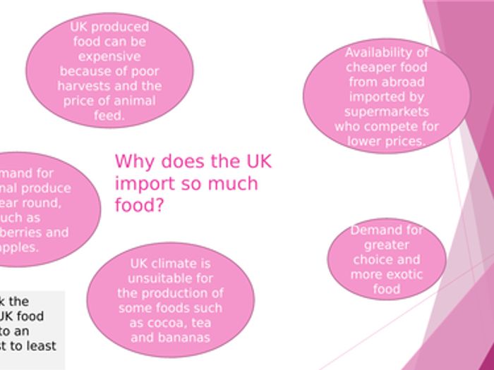 what food does the uk import