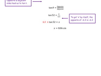 Trigonometry - Finding unknown sides