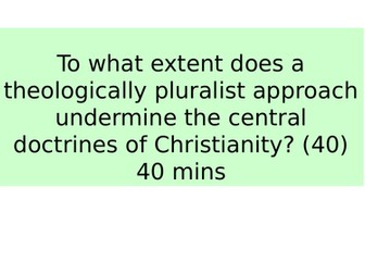 NEW OCR A Level Religious Studies - Developments in Christian Thought