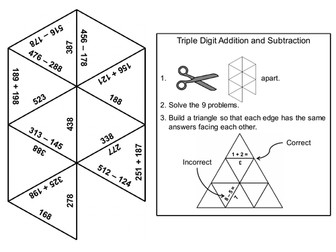 Triple Digit Addition and Subtraction