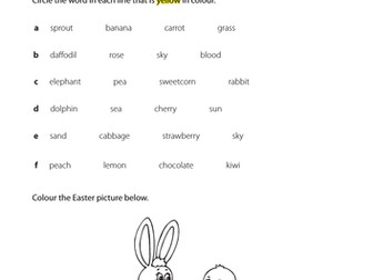 Easter Resource - Spring Yellow