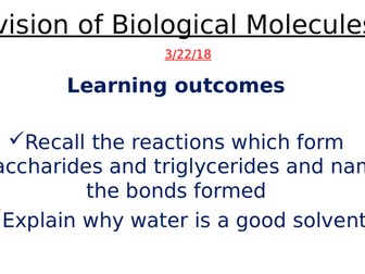 IAL New Spec: Revision of Biological Molecules