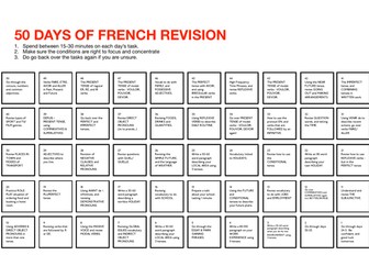 50 Days of French Revision Plan