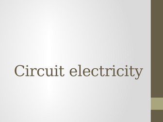 Introduction to circuit electricity