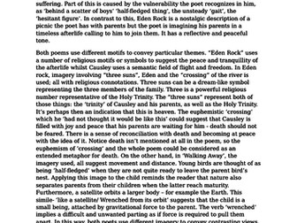 grade 8/9 Walking Away and Eden Rock