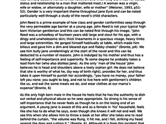 Grade 8/9 essay on Autonomy and Gender in Jane Eyre