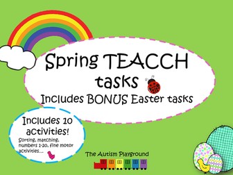 Spring and Easter TEACCH Tasks and activities - Independent Autism Activities