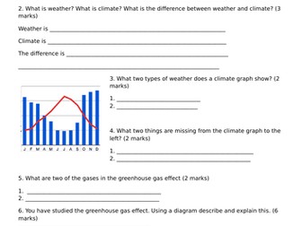 Weather and Climate assessment