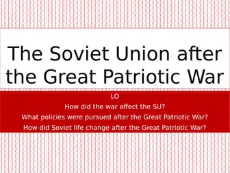 Stalin's SU after the Great Patriotic War
