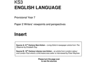 AQA English Language Paper 2 'Watercress Girl' Language Analysis