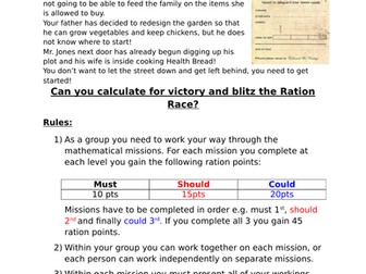 Year 6 maths Rationing Challenge