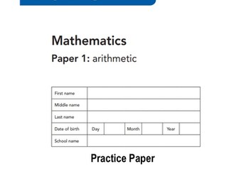 SATs KS2 Maths Revision Check List & Arithmetic Paper 1 Practice Paper with Answers