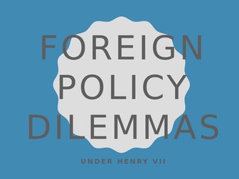 Henry VII Foreign Policy