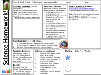 NEW SPEC AQA Bio 30min HW