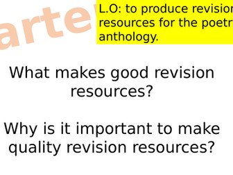 Revision English Literature