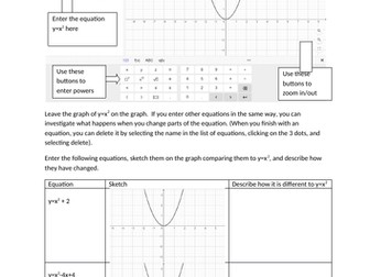 Intro to Geogebra - drawing graphs