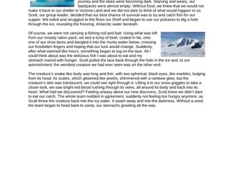 Diary extracts comprehension