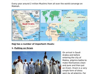 summarise the rituals of Hajj