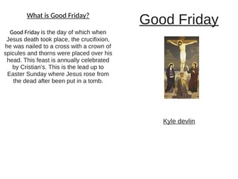 Good friday leaflet