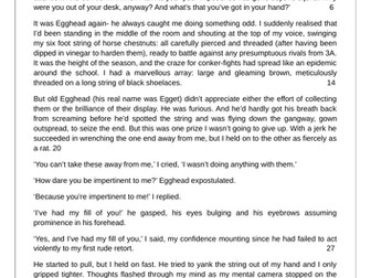 Adaptation  from ‘Horse Chestnuts’ by D J Brindley