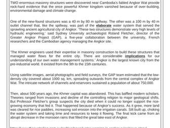 Newspaper Report/ Article