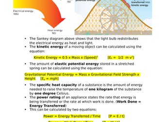 Energy 4.1 Key Notes  AQA Physics GCSE