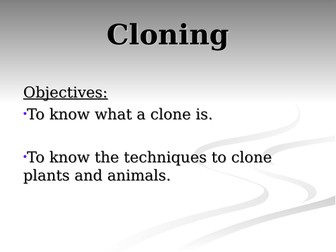 Cloning