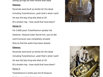 Ancient Egypt rap on King Tutankhamun WAGOLL (poetry)