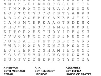 The Synagogue Word Search
