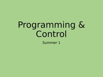 Programming and Control PowerPoint