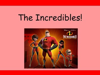 Talk for writing text - The Incredibles