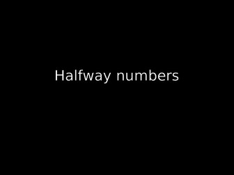 A lesson on finding numbers halfway between two others