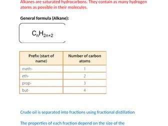 aqa gcse 9-1 chemistry revision pack: C9