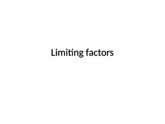 Limiting factors